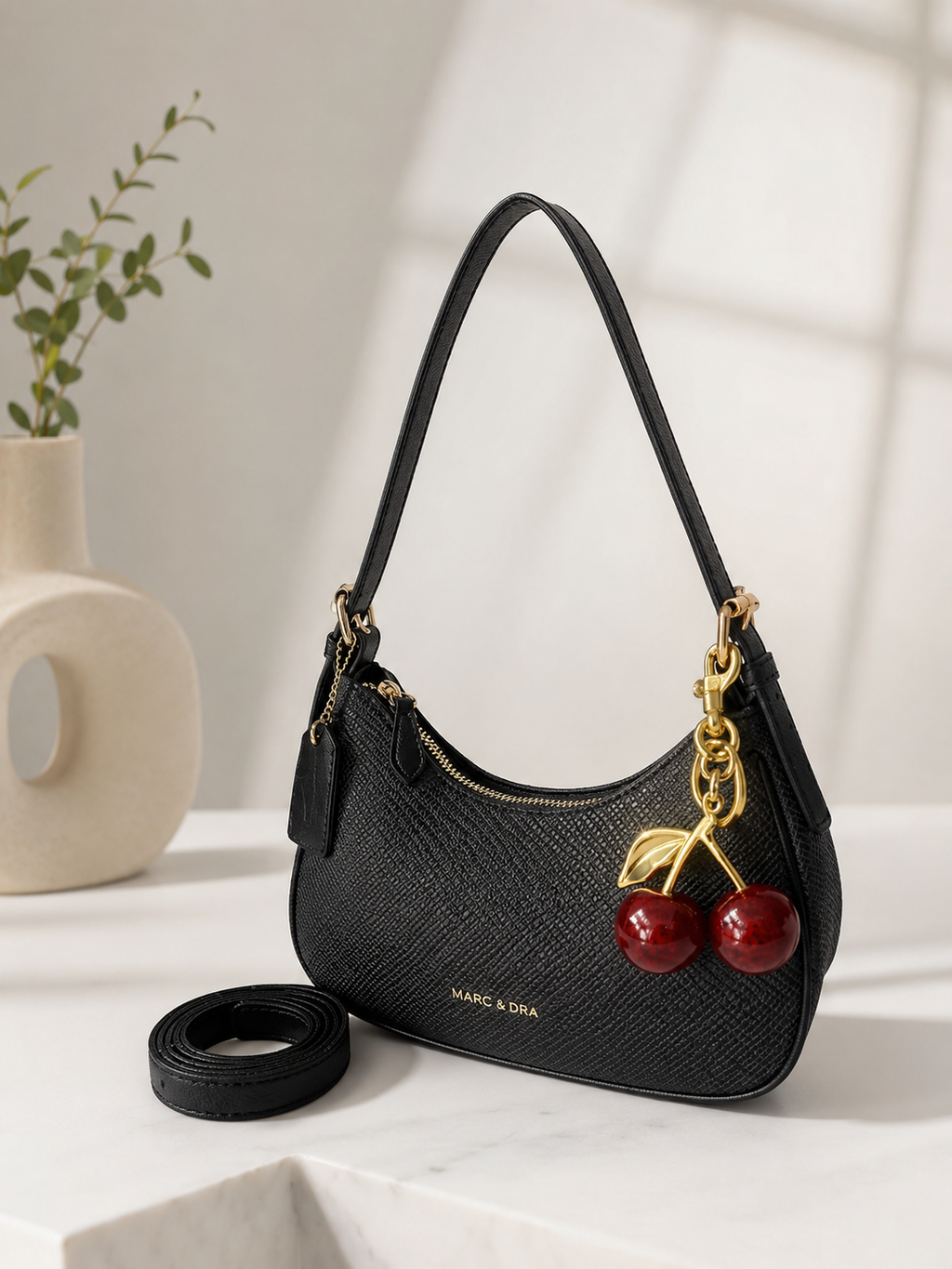 🖤 Bolso Cereza Negro Elegante