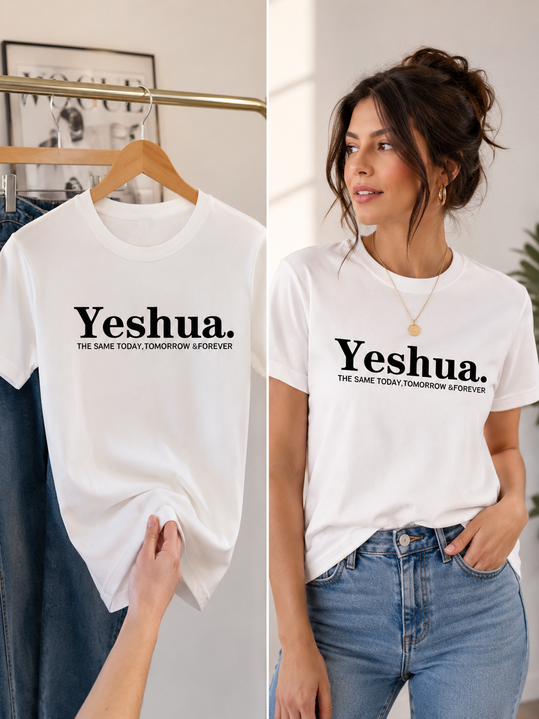 Dany luxe ✨Camiseta Cristiana “Yeshua” ✨🤍