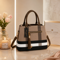 DANY LUXE Elegance Tote Bag – Beige & Brown