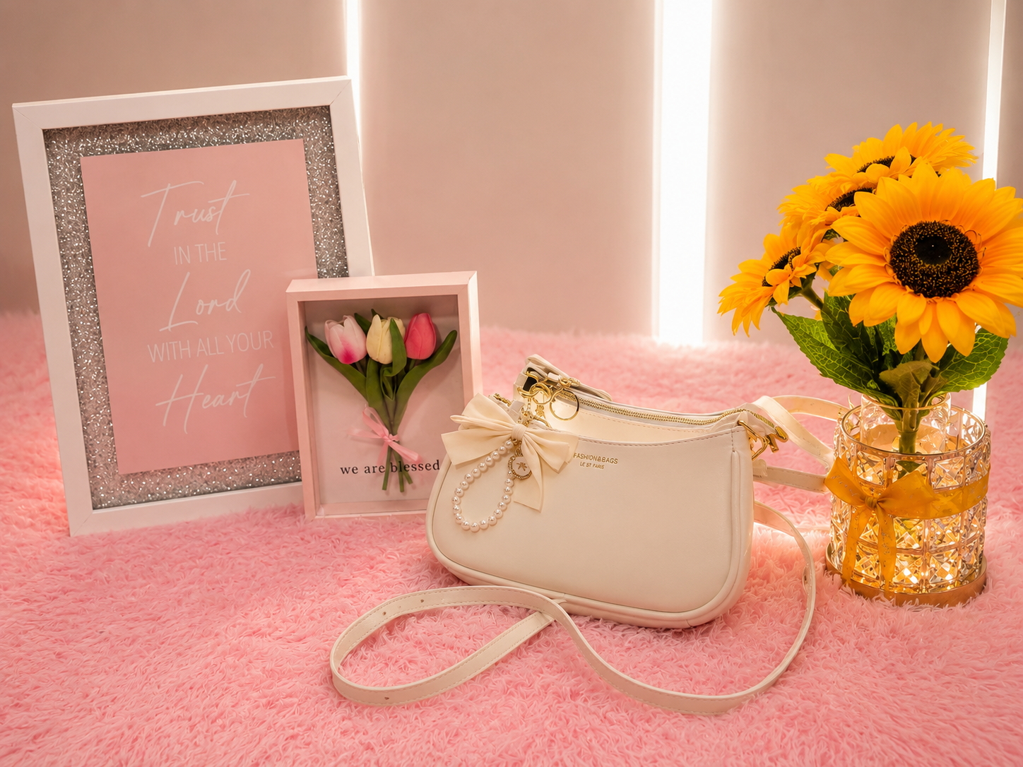 🤍 DANY LUXE Cartera Elegante Color Marfil 🤍