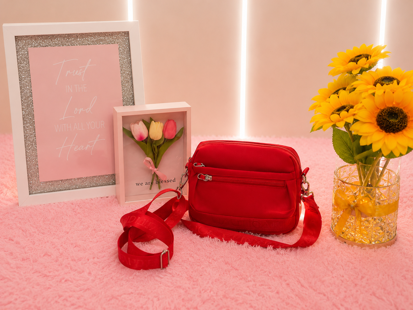 ❤️ Dany Luxe Bolso Cruzado Rojo Elegante ❤️