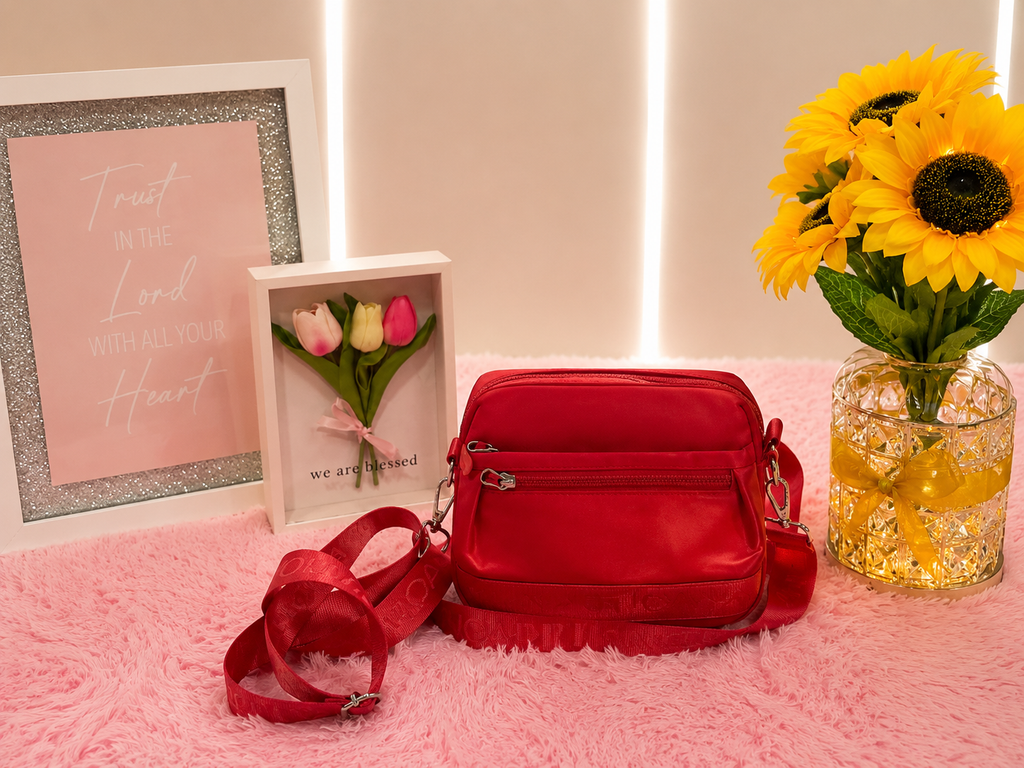 ❤️ Dany Luxe Bolso Cruzado Rojo Elegante ❤️